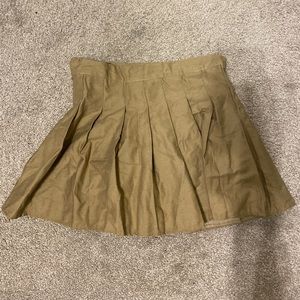 Pleated Mini Skirt